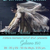 Promotional material of the theatrical production, Santa Cecilia