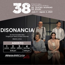 Poster for the theatrical production, Disonancia