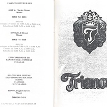 Program for the theatrical production, Los monstrous sagrados