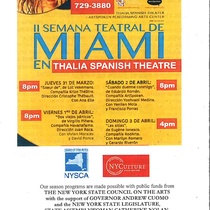 Program of the theatrical production, Las sillas