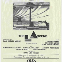 Flyer for the theatrical production, The LA Scene