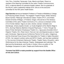 Press release for Fornesia Fest
