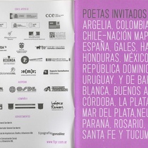 Flyers for Josefina Báez's participation in festivals