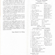 Program for the theatrical production, En compañía de Soledad