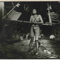 Photograph of Barbara Barrientos in the theatrical production, Opera ciega