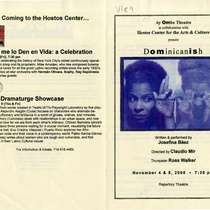 Program for the performance, Dominicanish