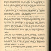 Program for the theatrical production, La pérgola de las flores