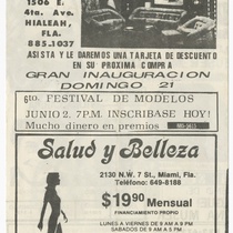 Playbill for the production, "¡Cosa más grande, chico"