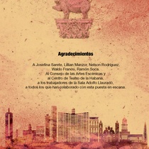 Program for the theatrical production, Manteca