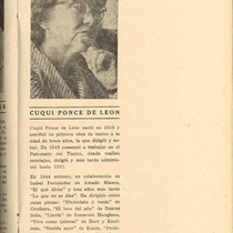 Program for the theatrical production, La pérgola de las flores