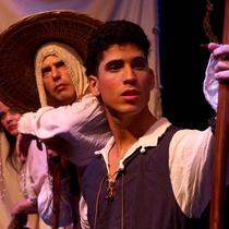 Photographs of the rehearsal for the theatrical production, Las sirenas no existen