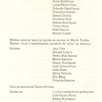 Program for the theatrical production, Don Gil de las Calzas Verdes