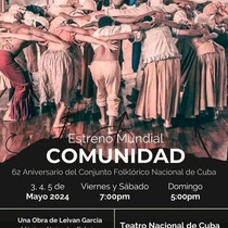 Poster for the theatrical production, Comunidad