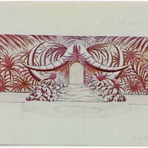 Set design for the production, "Latin Fire"