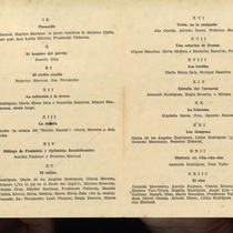 Program for the theatrical production, Teatro loco