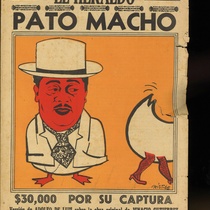 Program for the theatrical production, Pato macho