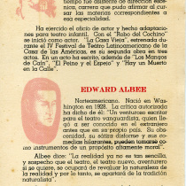 Program for the production, "Los mangos de Caín"