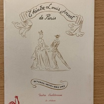 Program for the theatrical production, Knock ou Le Triomphe de la Médecine