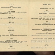 Program for the theatrical production, Teatro loco