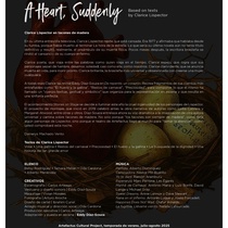 Program for the theatrical production, Un corazón de repente