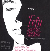 Poster for the theatrical production, Fefu and her friends (Princeton, 2018)
