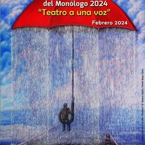 Postcard for the theater festival, Festival Latinoamericano del Monólogo
