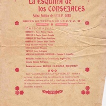 Program for "La esquina de los consejales"