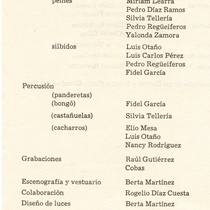 Program for the theatrical production, Don Gil de las Calzas Verdes