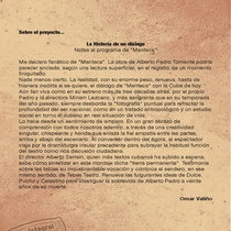 Program for the theatrical production, Manteca