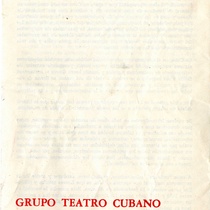 Program for the theatrical production, El fantasmón de Aravaca