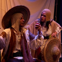 Photographs of the rehearsal for the theatrical production, Las sirenas no existen