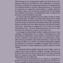 Program for the theatrical production, La muerte de un viajante