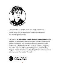 Program for the 2025 LTC María Irene Fornés Symposium