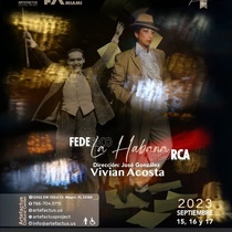 Poster for the theatrical production, Federico La Habana Lorca