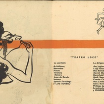 Program for the theatrical production, Teatro loco