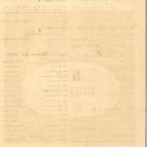 Program for the theatrical production, Tres mujeres y él