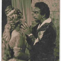 Martha del Río and Enrique Santiesteban in the TV production, "Otelo"
