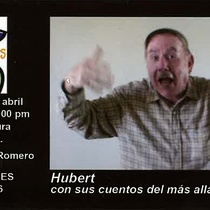 Postcard for the theatrical production, 'Hubert con sus cuentos del más allá... y del más acá'