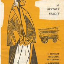 Program for the theatrical production, Madre coraje y sus hijos