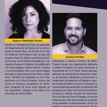 Program for the theatrical production, La muerte de un viajante